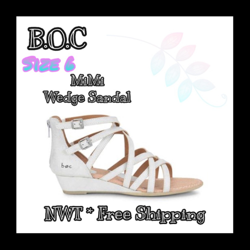 B.O.C BOC Mimi Wedge Gladiator Sandals Size 6 NWT